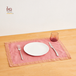 100% Màu Hồng Sang Trọng Linen Khăn Làm Bằng Tay Pháp Đất Nước Trang Trí Đám Cưới Cổ Điển Có Thể Giặt Khách Sạn Bảng Vải Kích Thước Tiêu Chuẩn Tái Sử Dụng - Product Image 5