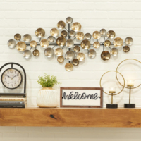 Meilleure vente qualité ferme décor artisanal mots de bienvenue autoportant dessus de table ornement cadre en bois fer mur signe lettre