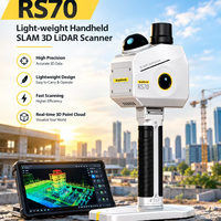 Scanner LiDAR portable TopTech RS70 léger, précision de cartographie 3D, logiciel GreenValley, chantier de construction