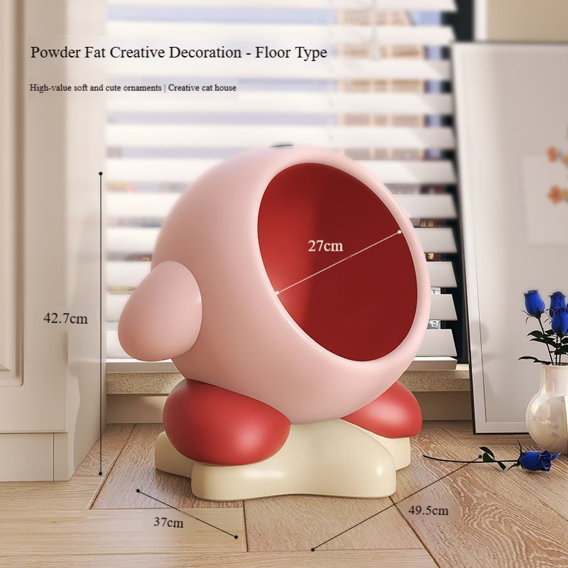 Gros nid de chat rose