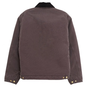 Veste de travail vintage pour homme en toile de coton sergé avec fermeture éclair, doublée, design hiver, logo personnalisé - Product Image 2