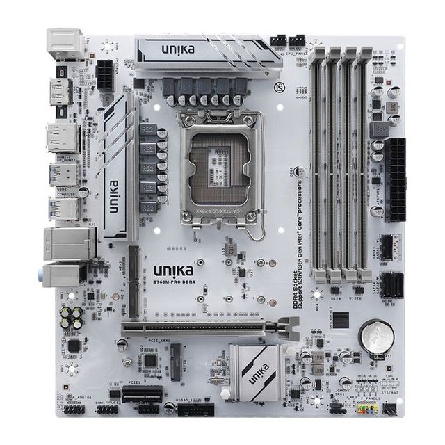 Brand New UNIKA UN-B760M PRO DDR4 BLIZZARDS  Motherboard B760/LGA1700 Supports  12/13/14 Generation CPUs Factory Price