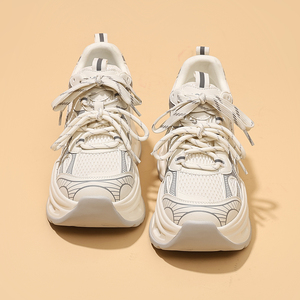 Baskets pour femmes Printemps-Été 2026 Nouvelle Collection Maille Respirante avec Talon Intégré de 8 cm Baskets Décontractées Polyvalentes pour Femmes - Product Image 3