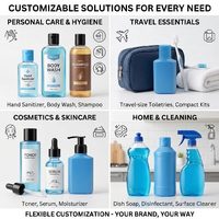 Flacon plat en PET de 60 ml avec bouchon à clapet, conteneur portable format d'essai pour sérum et shampoing cosmétiques