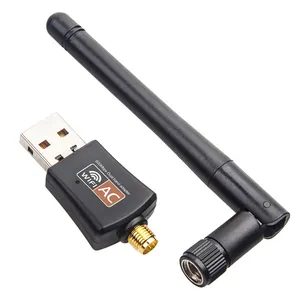 Adaptador para cartão de rede USB WLAN 150mbps MT7601 RTL8188 RT5370 WIFI Dongle para laptop TV Box 600mbps Taxa de transmissão