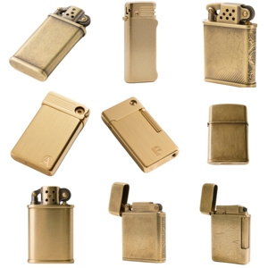 <span class=keywords><strong>Cnc</strong></span> gia công dịch vụ Laser khắc logo tùy chỉnh màu sắc vật liệu nhẹ hơn vỏ <span class=keywords><strong>Brass</strong></span> retro kim loại nhẹ hơn trường hợp bởi thiết kế của bạn - Product Image 2