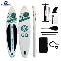 Planche de paddle gonflable en PVC pour les activités sur lac, rivière et mer, avec pompe portable, sac à dos et logo personnalisé