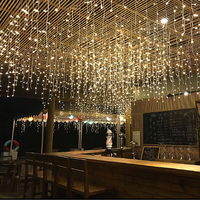 Guirlande lumineuse LED extérieure étanche en forme de glaçon pour Noël, rideau de lumières féeriques pour le Nouvel An, mariage, rue, décoration de fêtes