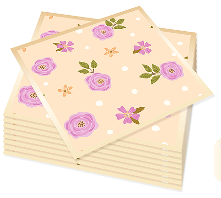 serviette 33*33 cm
