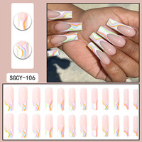 Gros Mode Personnalisable Beau Faux Ongles Patch Femmes Ongles Artificiels De Haute Qualité Produit Best-seller