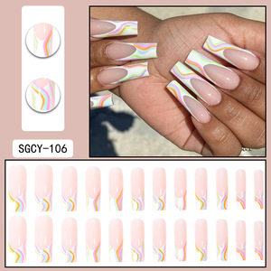 Gros Mode Personnalisable Beau <span class=keywords><strong>Faux</strong></span> <span class=keywords><strong>Ongles</strong></span> <span class=keywords><strong>Patch</strong></span> Femmes <span class=keywords><strong>Ongles</strong></span> Artificiels De Haute Qualité Produit Best-seller - Product Image 5