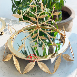 Décoration de fête de mariage, supports à gâteaux dorés de luxe, best-seller - Product Image 1