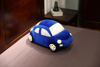 Haute qualité personnalisé OEM/ODM mignon voiture de course en polyester doux peluche vente chaude couette avec remplissage en coton PP