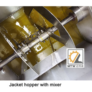 MTW đơn đôi đầu tự động dán mật ong Jar Máy rót chai với Máy trộn và Phễu - Product Image 4