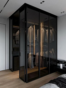 <span class=keywords><strong>Armoire</strong></span> moderne en aluminium et porte en verre personnalisée <span class=keywords><strong>armoire</strong></span> de chambre à coucher <span class=keywords><strong>armoire</strong></span> organisateur de rangement pour hôtel - Product Image 2