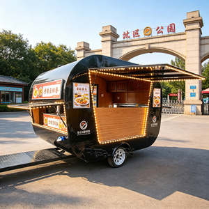 Retro Waffle Truck DOT Soda Cart Stylish Sandwich Food Trailer - Product Image 6