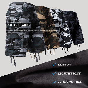 Shorts cargo <span class=keywords><strong>Bermuda</strong></span> pour <span class=keywords><strong>homme</strong></span> en coton 100% à taille mi-haute, style décontracté, <span class=keywords><strong>camouflage</strong></span>, longueur genou, pour l'été 2026 - Product Image 4