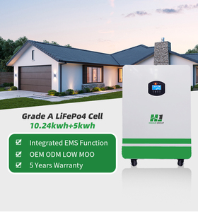 Batería Solar de 16KWH 51.2V 200AH, Almacenamiento de Energía Híbrido para Red Eléctrica, BMS Dividido de 100AH, Apilable para el Hogar HJ-H16-H08(K-1), Alta Seguridad y Larga Duración - Product Image 3
