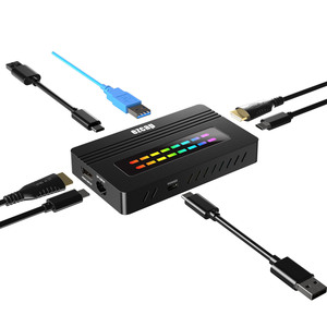 Caja de captura de video 4K60 <span class=keywords><strong>HDMI</strong></span> y <span class=keywords><strong>DP</strong></span> Alt Mode (USB-C) con HDR y VRR para grabación de video, juegos y transmisión en vivo, ezcap388 GameDock Extreme <span class=keywords><strong>DP</strong></span> - Product Image 6