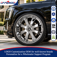 Jantes en alliage forgé de haute qualité personnalisées de 22, 24 et 26 pouces, chromées, 6x139.7, 2 pièces, pour GMC Yukon Denali SUV