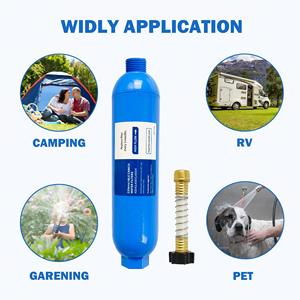 Filtro de agua en línea para RV con 2 protectores de manguera flexibles para vehículos recreativos, caravanas y embarcaciones - Product Image 6