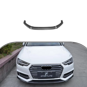 Parachoques delantero de fibra de carbono, divisores de labios, alerón para <span class=keywords><strong>Audi</strong></span> A4 B9 SLINE S4 <span class=keywords><strong>Sedan</strong></span> 2017 2019 - Product Image 1