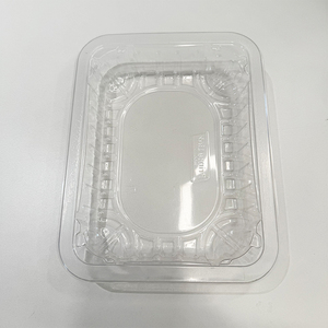 Barquettes alimentaires en plastique PET thermoformé recyclables en gros, transparentes, thermoscellables, forme personnalisée - Product Image 1