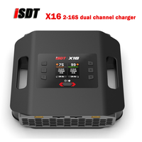 Chargeur intelligent ISDT X16 1100W2 20A2 double canal 2-16S LiPo LiHv ULiHv LiFe, chargeur-déchargeur d'équilibrage de batteries