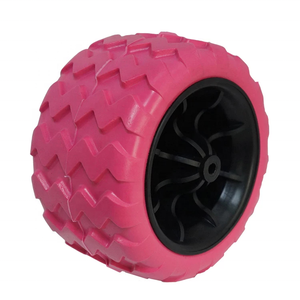 Industrielles Lenkrad 7 Zoll/9 Zoll Mecanum-Rad Blaues PVC-Material Gewindeschutz für Gartenwagen Industriewagen Ohne Bremse - Product Image 4