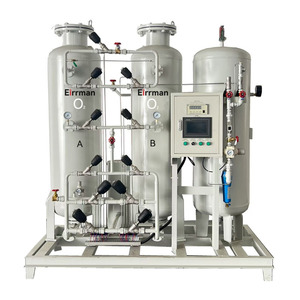 Peralatan pembangkit oksigen lengkap dari kompresi udara hingga Generator oksigen moneter yang diisi dengan sistem kontrol PLC