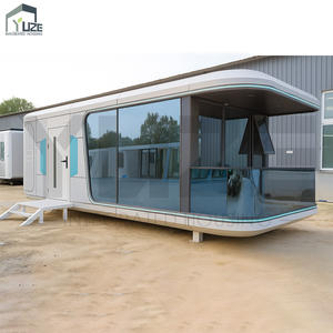 Petite <span class=keywords><strong>maison</strong></span> à cadre en acier préfabriquée mobile et personnalisée de conception luxueuse pour station de <span class=keywords><strong>vacances</strong></span> - Product Image 1