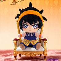 Authentique EAKI JoJo Bizarre Adventure Golden Wind Peluche Assise Porte-clés Boîte Mystère 6 Pièces/Ensemble Breloque de Sac Anime Cadeau de Collection
