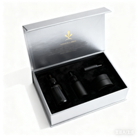 Emballage de cosmétiques de luxe avec logo personnalisé, stratification brillante, boîtes cadeau d'emballage en papier de carton magnétique avec incrustation de mousse EVA