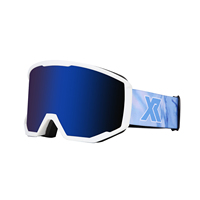 Lunettes de sport de motocross personnalisées avec logo, anti-buée, coupe-vent, protection UV, monture TPU, pour ski et snowboard, OEM ODM