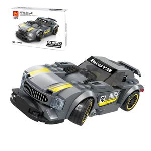 2870-90 Formula Racing Sports Car Series ABS <b>Plastic</b> Educational Children's Assembled Building <b>Blocks</b> Toys - Product Image 1