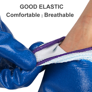 Gants de sécurité flexibles et respirants en polyester avec revêtement en nitrile - Product Image 5