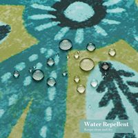 Rideau de douche en polyester écologique filtrant la lumière 3D, motif floral bohème vert sarcelle, pour une décoration de salle de bain chic, élégante et vintage au printemps, lavable en machine