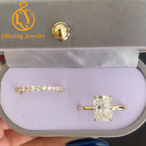 Anillo <span class=keywords><strong>de</strong></span> Compromiso con Diamante <span class=keywords><strong>de</strong></span> Laboratorio, Corte Tulipán, 3CT, Corte Cojín Alargado, Certificado IGI, Anillo <span class=keywords><strong>de</strong></span> <span class=keywords><strong>Boda</strong></span> <span class=keywords><strong>para</strong></span> Mujer, Anillo <span class=keywords><strong>de</strong></span> Aniversario - Product Image 1