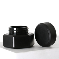 Pot vide en gros noir mat 5g pour colle de construction, petit récipient cosmétique pour eye-liner