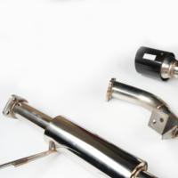 Système d'échappement universel Aosu en acier inoxydable de 1,5 mm d'épaisseur, finition lisse, double sortie, silencieux de camion, embouts de protection, haute qualité