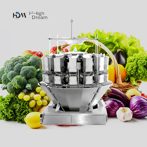 Tự động Trọng lượng màu xanh lá cây đậu Hà Lan rau xà lách trộn rau multihead định lượng cắt rau xà lách máy đóng gói - Product Image 1