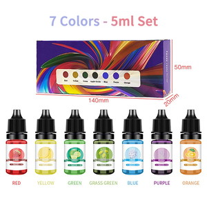 Pigments UV en résine époxy en gros d'usine - 24 <span class=keywords><strong>couleurs</strong></span> liquides à base d'huile, essence de couleur à haute concentration pour glaçage par goutte - Product Image 3
