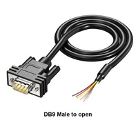 Cable conector Db9 Db15 Db25, Cable de enchufe macho hembra de grado Industrial, Cable de señal blindado, línea de puerto serie Com Rs232 de 9/15/25 pines