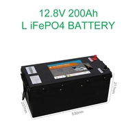12.8V 24V 12V 180Ah 100Ah 200Ah 300Ah 500Ah Baterai Lithium Iron LifePo4 Siklus Dalam untuk Penyimpanan Energi Surya, Golf Cart, RV, dan Kapal Laut