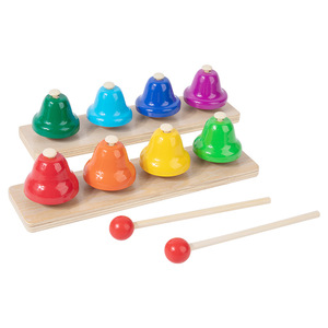 Campanas de Colores de Ocho Tonos al por Mayor, Instrumento Musical Infantil, Instrumento de Percusión Orff - Product Image 1