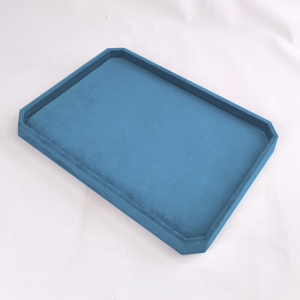 Flannel Velvet Velour biểu tượng tùy chỉnh đồ trang sức tổ chức phục vụ khay cho đồng hồ Bangle Vòng cổ nhẫn đồ trang sức hiển thị trình bày - Product Image 5