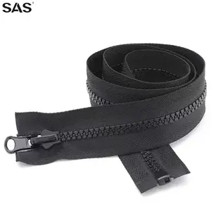 SAS Accessoires <span class=keywords><strong>Zip</strong></span> 5 #8 # Fermeture Eclair Extracteur Open-end <span class=keywords><strong>Vislon</strong></span> Zipper Logo personnalisé Taille Couleur Noir Tente Plastique Résine Zipper - Product Image 5