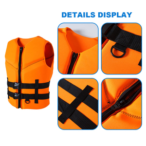 New Strong Neoprene Inflatable <b>Life</b> <b>Vest</b> for Kayak Surfing Swimming Boating Safe ty Flotation Device - Product Image 2