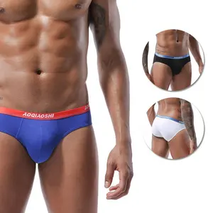 New design sexy mens Underwear modal solid color U Projecting large pouches Men Boxer Shorts sexy mens briefs