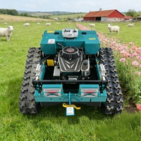 Livraison gratuite, tondeuse à gazon robotisée télécommandée à essence certifiée CE EPA, largeur de coupe de 550 mm, 125 cc